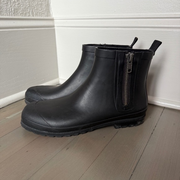 Madewell Zip-Up Lugsole Rain Boot size 10 - Picture 2 of 8
